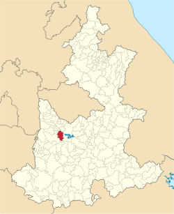 Mexico Puebla Ocoyucan location map